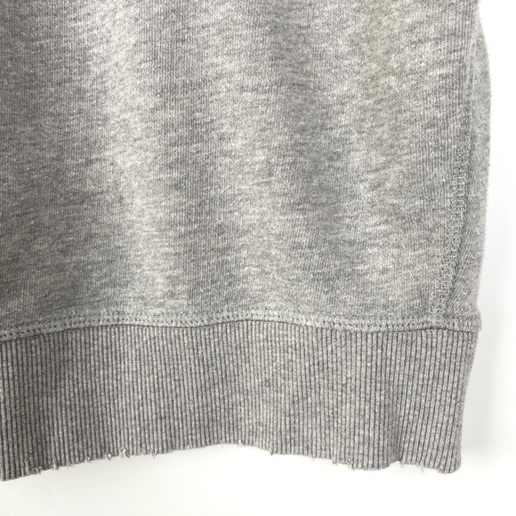 Free People Sleeveless Sweatshirt Distressed Hems - Picture 7 of 8